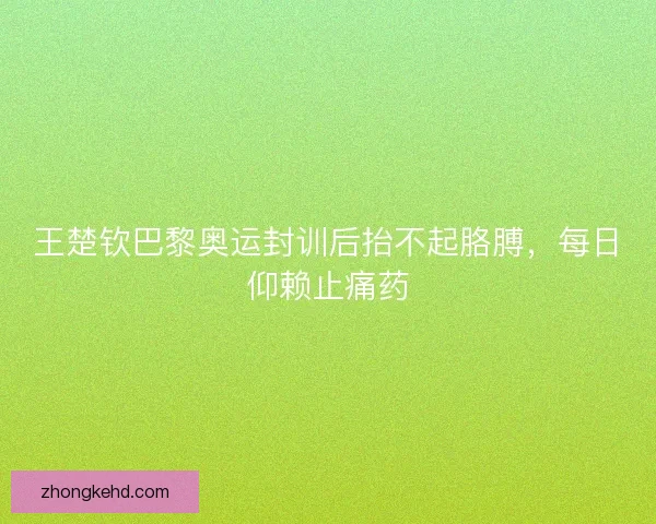 王楚钦巴黎奥运封训后抬不起胳膊，每日仰赖止痛药